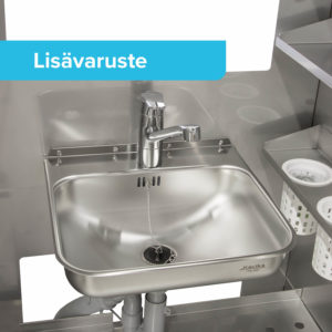 Siivouskaappi lisävaruste_pesuallas ja oras hana