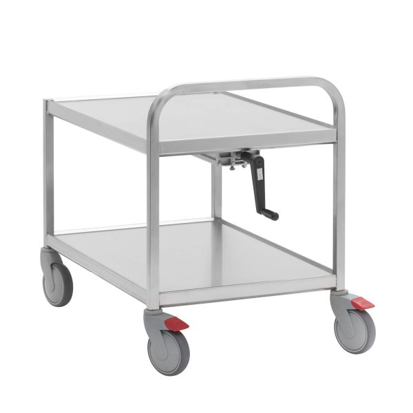Height-adjustable trolleys
