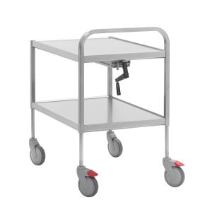 Height-adjustable trolleys