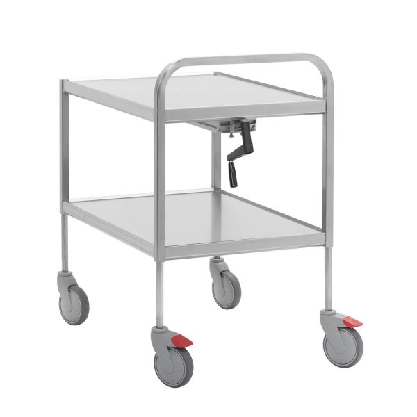 Height-adjustable trolleys